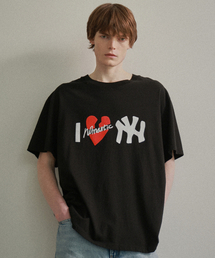 Beyond Closet（-）の「ノーマンティック ビンテージ ウォッシュド 半袖Tシャツ ブラック（Tシャツ/カットソー）」
