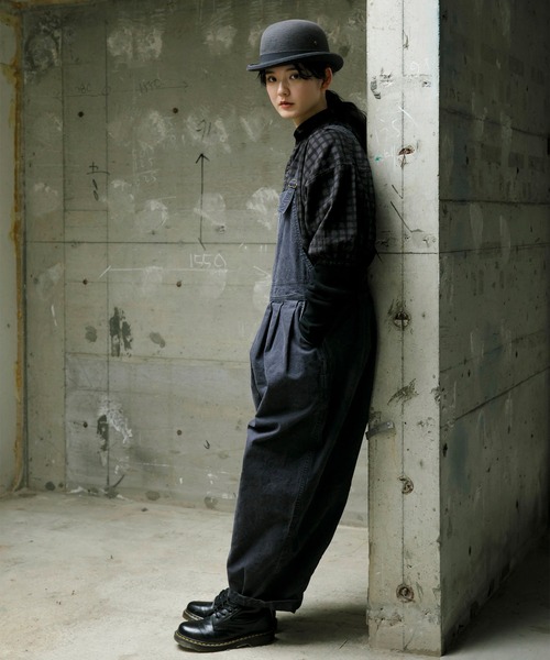 Brocante（ブロカント）の「[Brocante / ブロカント] 硫化オックス バロンサロペット（サロペット/オーバーオール・レディース・ベージュ/オリーブ/ブラック・2）」の4枚目の写真