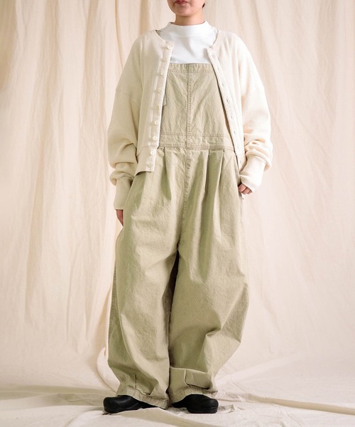 Brocante（ブロカント）の「[Brocante / ブロカント] 硫化オックス バロンサロペット（サロペット/オーバーオール・レディース・ベージュ/オリーブ/ブラック・2）」の16枚目の写真