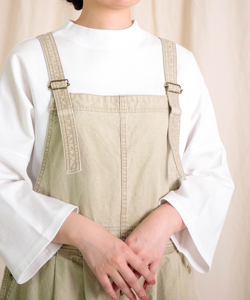 Brocante（ブロカント）の「[Brocante / ブロカント] 硫化オックス バロンサロペット（サロペット/オーバーオール・レディース・ベージュ/オリーブ/ブラック・2）」の21枚目の写真