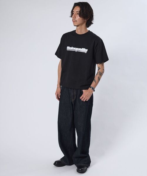 FFEIN(フェイン)の「【FFEIN(フェイン)】立体チェックプリントロゴショート丈Tシャツ/ クルーネック 半袖 刺繍 【短丈】(Tシャツ/カットソー・メンズ・ライトブルー/ホワイト/ブラック/その他1/ネイビー・MEDIUM/SMALL/LARGE)」の16枚目の写真