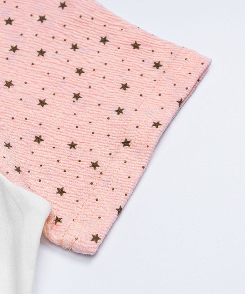 HOOK(フック)の「HOOK for girls パッチ刺繍 ハートロゴ 星柄切替 ラグランTシャツ レディース Y2K ガーリー 半袖 カットソー (SS)(Tシャツ/カットソー・レディース・ピンク/ブルー・FREE)」の18枚目の写真