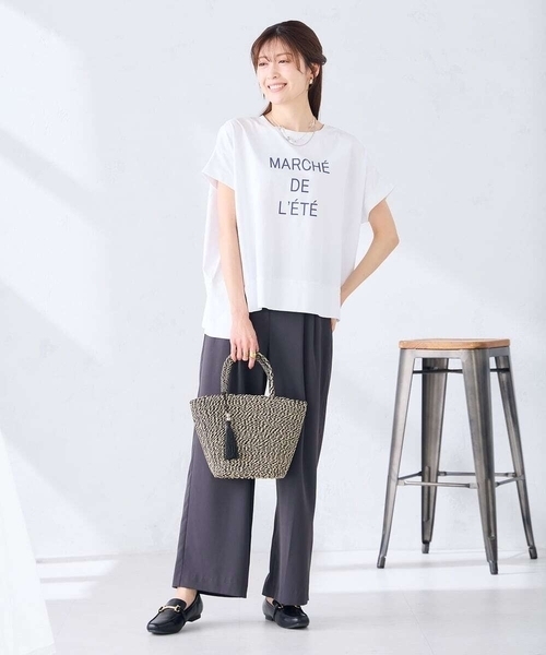 a.v.v(アーヴェヴェ)の「2タックワイドパンツ【セットアップ対応】(その他パンツ・レディース・グレー系その他/チャコールグレー・38/40)」の18枚目の写真