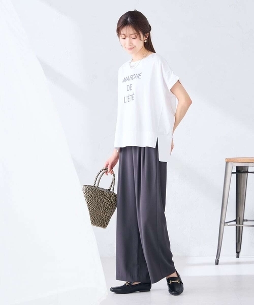 a.v.v(アーヴェヴェ)の「2タックワイドパンツ【セットアップ対応】(その他パンツ・レディース・グレー系その他/チャコールグレー・38/40)」の19枚目の写真