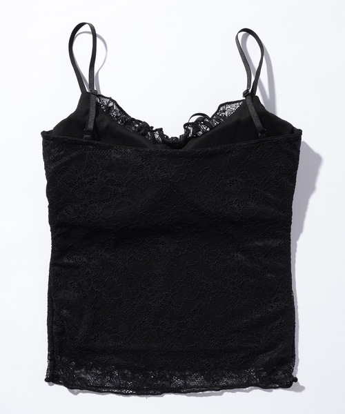 Lace Ladies（レースレディース）の「総レース リボン Vネック カップ付き キャミソール（キャミソール・レディース・アイボリー/ホワイト/ブラック・FREE）」の13枚目の写真