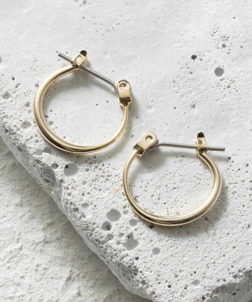 ISS(イズ)の「【金属アレルギー対応】ピアス 純チタン ニッケルフリー 日本製(ピアス(両耳用)・レディース・シルバー/ゴールド・FREE)」の2枚目の写真
