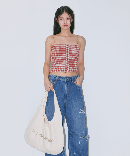 HAVEAWHALE（ハブアホエール）の「cotton eco bag (WH)（ショルダーバッグ・レディース・その他・FREE）」の4枚目の写真