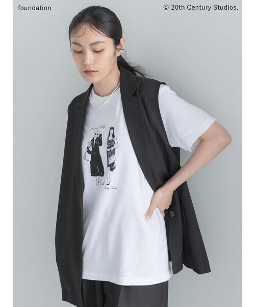 Te chichi（テチチ）の「【プラダを着た悪魔】ミランダ&アンドレアTシャツ（Tシャツ/カットソー・レディース・アイボリー/オフホワイト・F）」の2枚目の写真