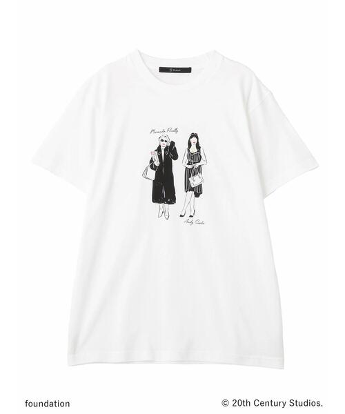 Te chichi（テチチ）の「【プラダを着た悪魔】ミランダ&アンドレアTシャツ（Tシャツ/カットソー・レディース・アイボリー/オフホワイト・F）」の14枚目の写真