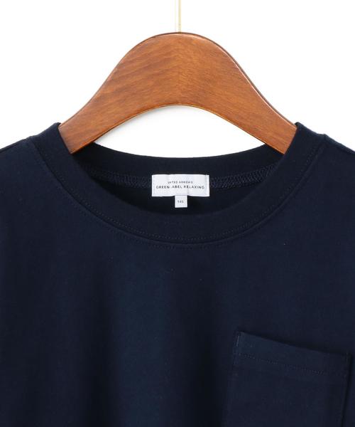 green label relaxing（グリーンレーベルリラクシング）の「【JUNIOR】ソデライン プルオーバー 7L（Tシャツ/カットソー・キッズ・オフホワイト/ネイビー・155/145）」の4枚目の写真