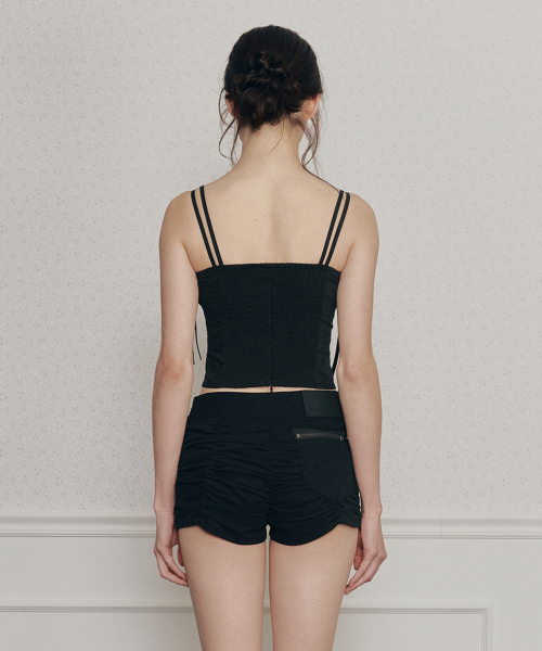 PAIN OR PLEASURE（ペインオアプレジャー）の「HEART RIBBON TOP (SS ver.) black（Tシャツ/カットソー・レディース・その他・SMALL/MEDIUM）」の3枚目の写真