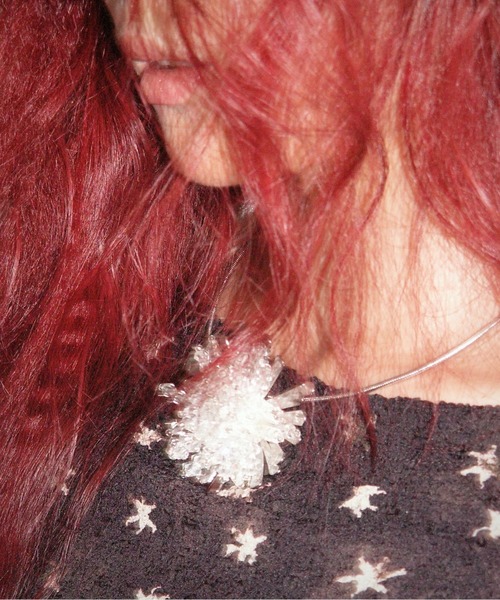 musubore(ムスボレ)の「popcorn shirring gradation top / シャーリングプリントトップス(Tシャツ/カットソー・レディース・ブラウン/パープル/ベージュ・FREE)」の11枚目の写真