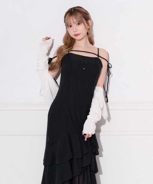 apres jour(アプレジュール)の「【取り外し可能】アソートアシメティアードキャミワンピース(ワンピース・レディース・ブラック/ホワイト系その他2/ブラック系その他/ピンク系その他・SMALL/X-LARGE/MEDIUM)」の19枚目の写真