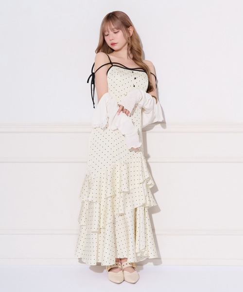 apres jour(アプレジュール)の「【取り外し可能】アソートアシメティアードキャミワンピース(ワンピース・レディース・ブラック/ホワイト系その他2/ブラック系その他/ピンク系その他・SMALL/X-LARGE/MEDIUM)」の17枚目の写真