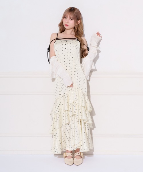 apres jour(アプレジュール)の「【取り外し可能】アソートアシメティアードキャミワンピース(ワンピース・レディース・ブラック/ホワイト系その他2/ブラック系その他/ピンク系その他・SMALL/X-LARGE/MEDIUM)」の18枚目の写真