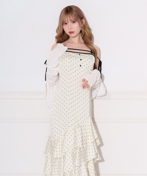 apres jour(アプレジュール)の「【取り外し可能】アソートアシメティアードキャミワンピース(ワンピース・レディース・ブラック/ホワイト系その他2/ブラック系その他/ピンク系その他・SMALL/X-LARGE/MEDIUM)」の14枚目の写真