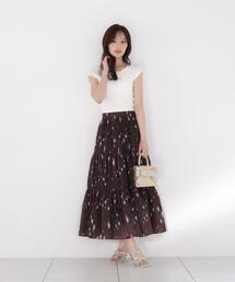 PROPORTION BODY DRESSING（プロポーションボディドレッシング）の「楊柳プリントティアードスカート / 1216220800（スカート）」