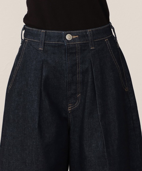 SOMETHING(サムシング)の「SOMETHING フレア デニムジョーツ(デニムパンツ・レディース・ブルー/インディゴブルー・SMALL/LARGE/MEDIUM)」の8枚目の写真