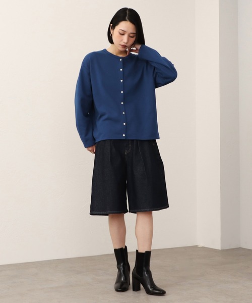 SOMETHING(サムシング)の「SOMETHING フレア デニムジョーツ(デニムパンツ・レディース・ブルー/インディゴブルー・SMALL/LARGE/MEDIUM)」の12枚目の写真