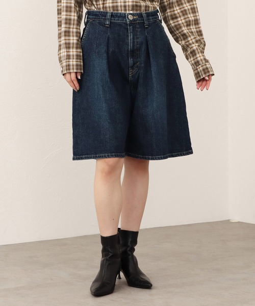 SOMETHING(サムシング)の「SOMETHING フレア デニムジョーツ(デニムパンツ・レディース・ブルー/インディゴブルー・SMALL/LARGE/MEDIUM)」の14枚目の写真