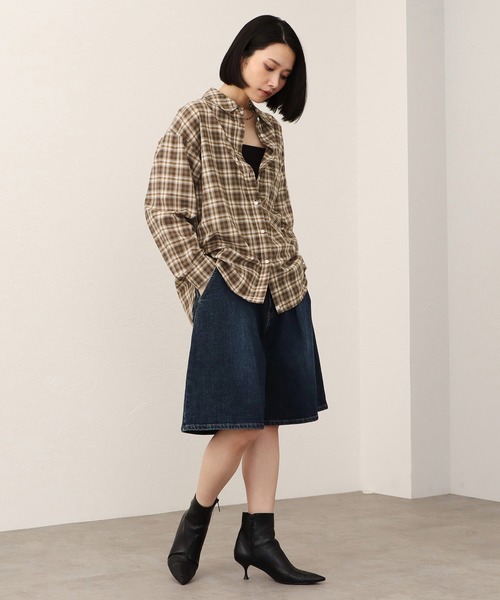 SOMETHING(サムシング)の「SOMETHING フレア デニムジョーツ(デニムパンツ・レディース・ブルー/インディゴブルー・SMALL/LARGE/MEDIUM)」の21枚目の写真
