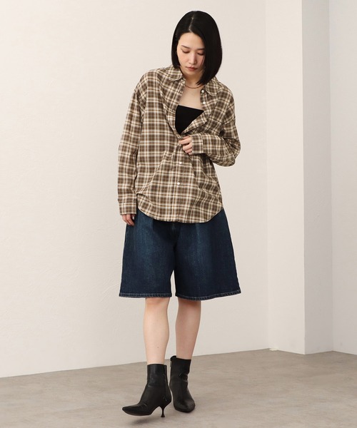 SOMETHING(サムシング)の「SOMETHING フレア デニムジョーツ(デニムパンツ・レディース・ブルー/インディゴブルー・SMALL/LARGE/MEDIUM)」の22枚目の写真