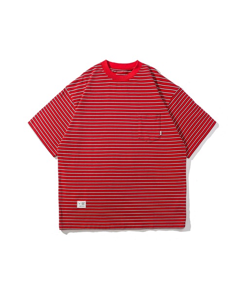 Liberaturs(リベレーター)の「レトロボーダーTEE/RETRO BORDER TEE(Tシャツ/カットソー・メンズ・レッド/ブラック・LARGE/X-LARGE)」の2枚目の写真