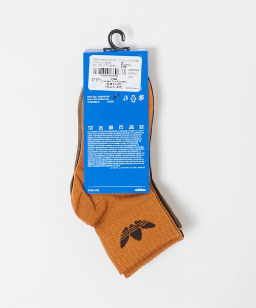 green label relaxing(グリーンレーベルリラクシング)の「<adidas Originals>ミッド アンクル ソックス / キッズ 17cm-18cm(ソックス/靴下・キッズ・その他1・17-18cm)」の2枚目の写真
