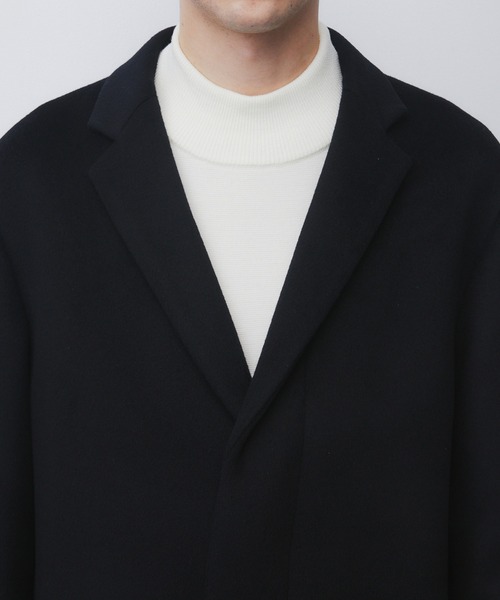 UNITED TOKYO（ユナイテッドトウキョウ）の「【ZOZO先行販売】日本製極上素材 CASHMERE SINGLE CHESTER COAT　｜日本製/カシミヤ/新作/オフィスカジュアル/通勤/ビジネス（チェスターコート・メンズ・ブラック/ブラウン/ダークグレー・2/1/3）」の17枚目の写真