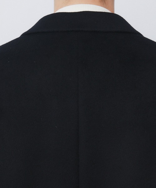UNITED TOKYO（ユナイテッドトウキョウ）の「【ZOZO先行販売】日本製極上素材 CASHMERE SINGLE CHESTER COAT　｜日本製/カシミヤ/新作/オフィスカジュアル/通勤/ビジネス（チェスターコート・メンズ・ブラック/ブラウン/ダークグレー・2/1/3）」の11枚目の写真