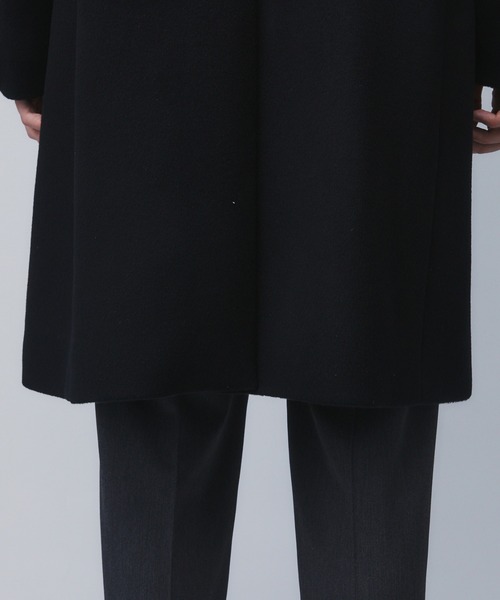 UNITED TOKYO（ユナイテッドトウキョウ）の「【ZOZO先行販売】日本製極上素材 CASHMERE SINGLE CHESTER COAT　｜日本製/カシミヤ/新作/オフィスカジュアル/通勤/ビジネス（チェスターコート・メンズ・ブラック/ブラウン/ダークグレー・2/1/3）」の12枚目の写真