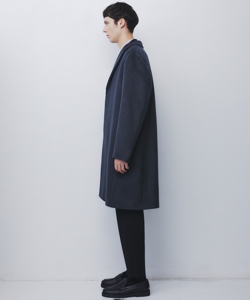 UNITED TOKYO（ユナイテッドトウキョウ）の「【ZOZO先行販売】日本製極上素材 CASHMERE SINGLE CHESTER COAT　｜日本製/カシミヤ/新作/オフィスカジュアル/通勤/ビジネス（チェスターコート・メンズ・ブラック/ブラウン/ダークグレー・2/1/3）」の15枚目の写真