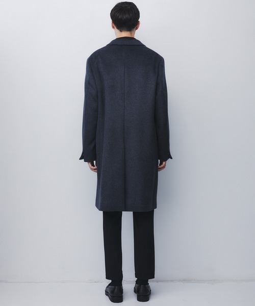 UNITED TOKYO（ユナイテッドトウキョウ）の「【ZOZO先行販売】日本製極上素材 CASHMERE SINGLE CHESTER COAT　｜日本製/カシミヤ/新作/オフィスカジュアル/通勤/ビジネス（チェスターコート・メンズ・ブラック/ブラウン/ダークグレー・2/1/3）」の16枚目の写真