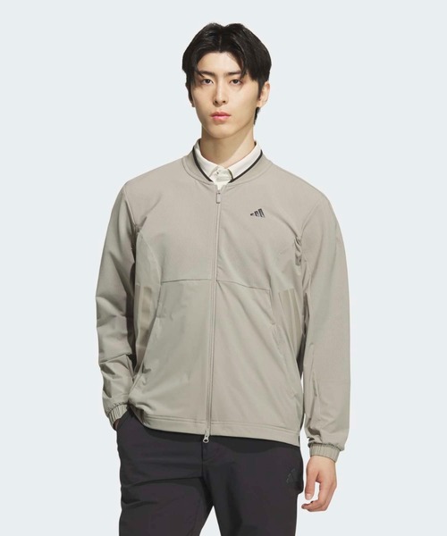 adidas(アディダス)の「防風フルジップジャケット【adidas Golf/アディダスゴルフ】(ブルゾン・メンズ・ベージュ・MEDIUM/XX-LARGE/LARGE/X-LARGE/SMALL)」の1枚目の写真