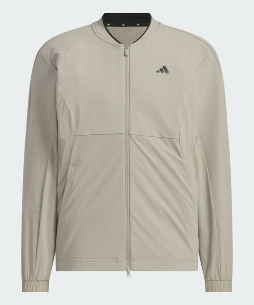 adidas(アディダス)の「防風フルジップジャケット【adidas Golf/アディダスゴルフ】(ブルゾン・メンズ・ベージュ・MEDIUM/XX-LARGE/LARGE/X-LARGE/SMALL)」の4枚目の写真