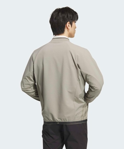 adidas(アディダス)の「防風フルジップジャケット【adidas Golf/アディダスゴルフ】(ブルゾン・メンズ・ベージュ・MEDIUM/XX-LARGE/LARGE/X-LARGE/SMALL)」の2枚目の写真