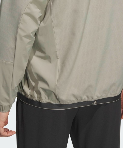 adidas(アディダス)の「防風フルジップジャケット【adidas Golf/アディダスゴルフ】(ブルゾン・メンズ・ベージュ・MEDIUM/XX-LARGE/LARGE/X-LARGE/SMALL)」の6枚目の写真