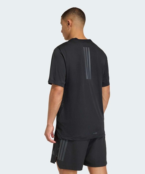 adidas(アディダス)の「D4T PrimeLift スリーストライプス半袖Tシャツ / アディダス adidas(Tシャツ/カットソー・メンズ・ブラック・X-LARGE/SMALL/XX-LARGE/MEDIUM/3XL/LARGE/X-SMALL)」の2枚目の写真