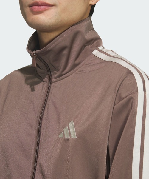 adidas(アディダス)の「スタジアム トリコット ルーズフィット トラックトップ(ジャージ) / アディダス adidas(ジャージ・メンズ・ブラウン・XX-LARGE/3XL/LARGE/MEDIUM/SMALL/X-LARGE/X-SMALL)」の4枚目の写真
