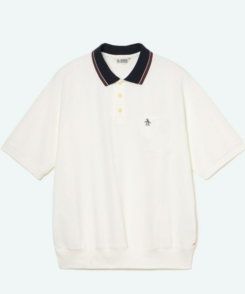 penguin BY MUNSINGWEAR（ペンギン バイ マンシングウェア）の「penguin BY MUNSINGWEAR/ペンギン バイ マンシングウェア　1960's リブトリムラインポロシャツ ゴルフウェア（ポロシャツ・メンズ・ブラック/ネイビー/ホワイト・M/XL）」の15枚目の写真