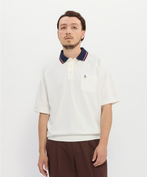 penguin BY MUNSINGWEAR（ペンギン バイ マンシングウェア）の「penguin BY MUNSINGWEAR/ペンギン バイ マンシングウェア　1960's リブトリムラインポロシャツ ゴルフウェア（ポロシャツ・メンズ・ブラック/ネイビー/ホワイト・M/XL）」の19枚目の写真