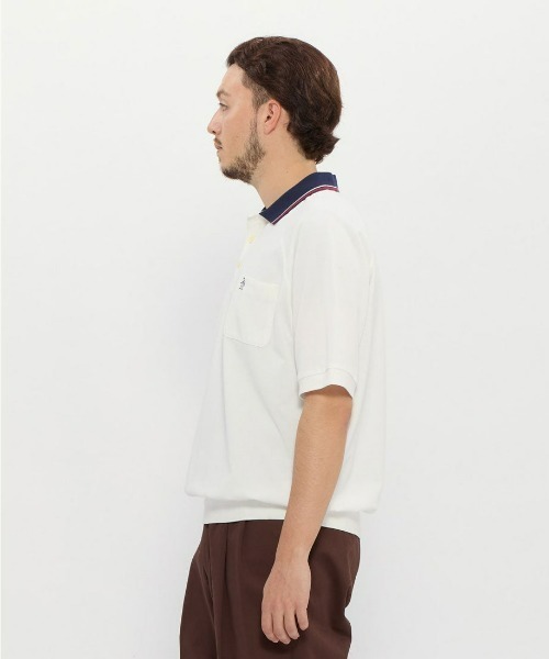 penguin BY MUNSINGWEAR（ペンギン バイ マンシングウェア）の「penguin BY MUNSINGWEAR/ペンギン バイ マンシングウェア　1960's リブトリムラインポロシャツ ゴルフウェア（ポロシャツ・メンズ・ブラック/ネイビー/ホワイト・M/XL）」の9枚目の写真