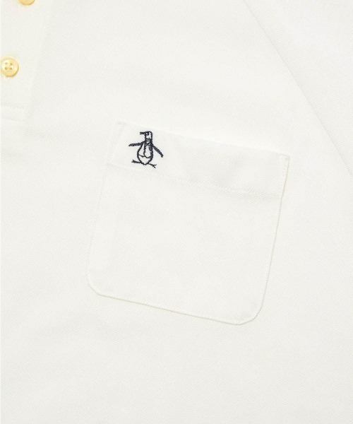 penguin BY MUNSINGWEAR（ペンギン バイ マンシングウェア）の「penguin BY MUNSINGWEAR/ペンギン バイ マンシングウェア　1960's リブトリムラインポロシャツ ゴルフウェア（ポロシャツ・メンズ・ブラック/ネイビー/ホワイト・M/XL）」の6枚目の写真