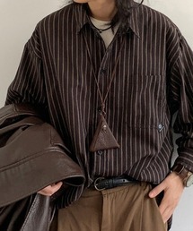 KELVIN（ケルヴァン）の「Pin Stripe Oversize Shirt ピンストライプオーバーサイズシャツ（シャツ/ブラウス）」