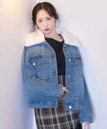 WILLSELECTION（ウィルセレクション）の「ファーティペットオーバーサイズデニムジャケット（デニムジャケット）」
