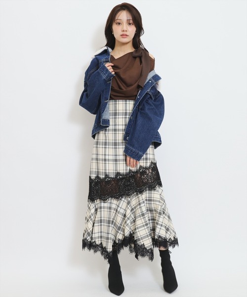 WILLSELECTION（ウィルセレクション）の「ファーティペットオーバーサイズデニムジャケット（デニムジャケット・レディース・ブルー/ネイビー・FREE）」の15枚目の写真
