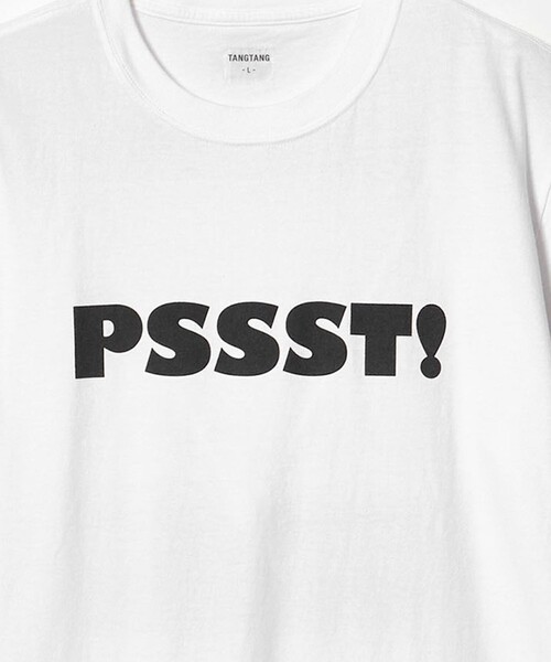 TANGTANG(タンタン)の「<TANGTANG>PSSST Tシャツ(Tシャツ/カットソー・メンズ・ホワイト・M/XL/L)」の5枚目の写真