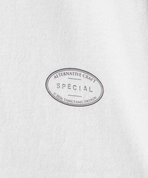 TANGTANG(タンタン)の「<TANGTANG>PSSST Tシャツ(Tシャツ/カットソー・メンズ・ホワイト・M/XL/L)」の6枚目の写真
