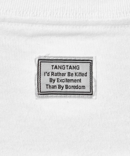 TANGTANG(タンタン)の「<TANGTANG>PSSST Tシャツ(Tシャツ/カットソー・メンズ・ホワイト・M/XL/L)」の8枚目の写真