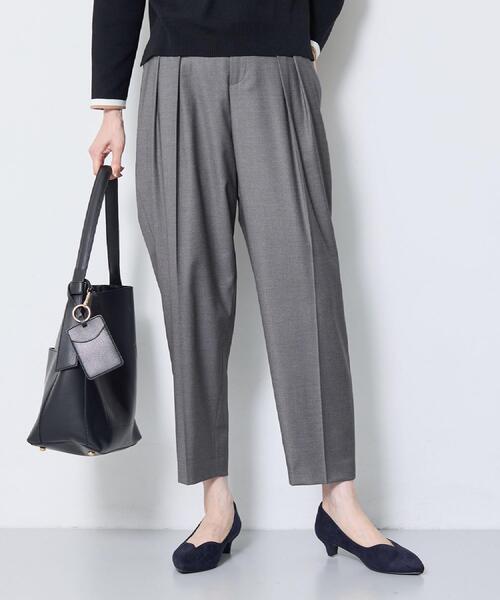 Reflect(リフレクト)の「【SS-4Lサイズ】タックディテールテーパードパンツ(その他パンツ・レディース・ピンク系/ダークグレー/ブラック・15 /13/11/09/07)」の1枚目の写真